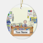 Reisagent - Mannelijk Keramisch Ornament (Links)