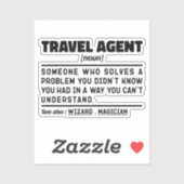Reisagent Noun Definition Tourist Assistant Sticker (Vel)