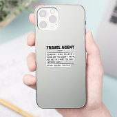 Reisagent Noun Definition Tourist Assistant Sticker (Telefoon)