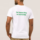 Reisagent om te personaliseren t-shirt (Achterkant)