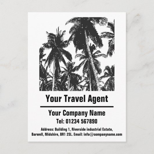 Reisagent Ontwerp om te personaliseren Briefkaart (Voorkant)