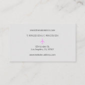 Reisagent Pink Airplane Visitekaartje (Achterkant)