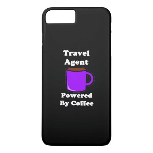 "Reisagent" Powered by Coffee Case-Mate iPhone Case (Achterkant)