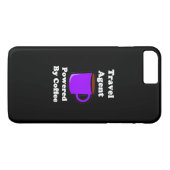 "Reisagent" Powered by Coffee Case-Mate iPhone Case (Achterkant (Horizontaal))