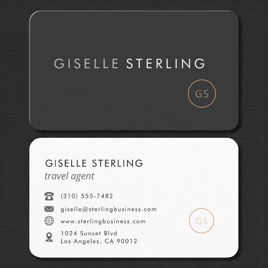 Reisagent Professioneel Visitekaartje
