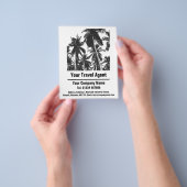 Reisagent & Reisagentschap Ontwerp Flyer (Hand)