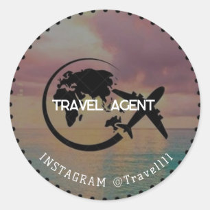 Reisagent Ronde Sticker