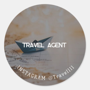 Reisagent Ronde Sticker