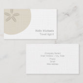 Reisagent - Sand Dollar Visitekaartje (Voorkant / Achterkant)