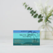 Reisagent Toerisme Professionele exotische dekking Visitekaartje (Staand voorkant)