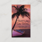 Reisagent, Tropische Vacaties Visitekaartje (Voorkant)