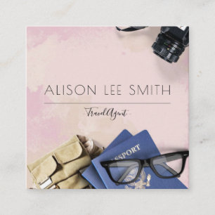 Reisagent Vierkante Visitekaartje