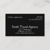 Reisagent Visitekaartje (Achterkant)