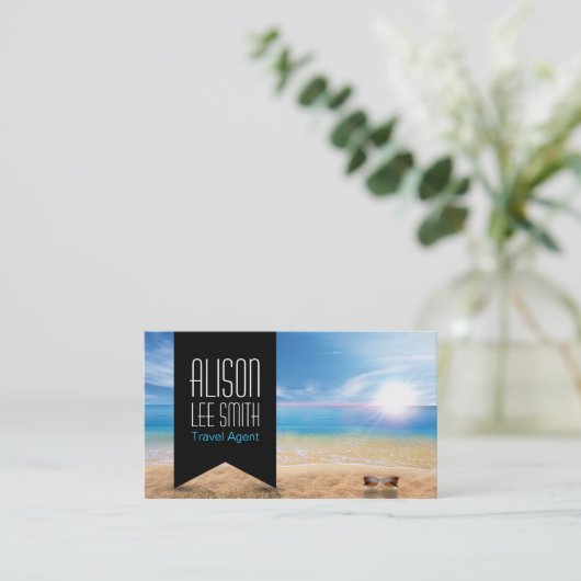 Reisagent Visitekaartje (Staand voorkant)