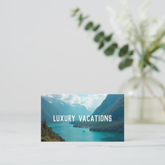 Reisagent Visitekaartje (Staand voorkant)