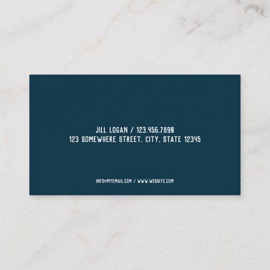 Reisagent Visitekaartje (Achterkant)