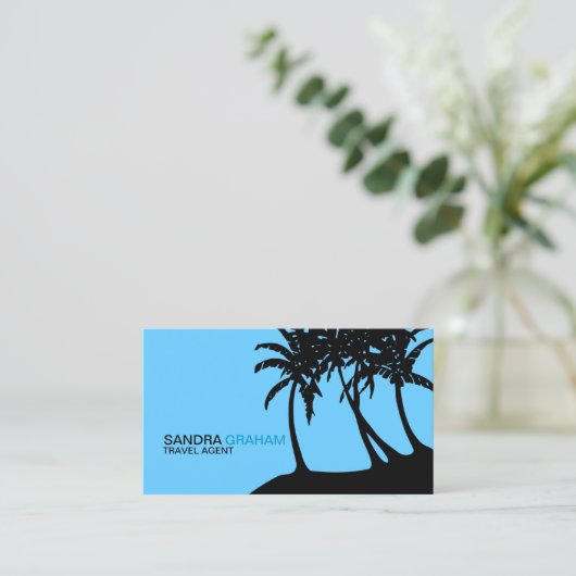 Reisagent Visitekaartje (Staand voorkant)