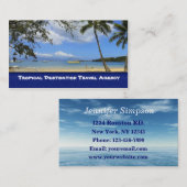 Reisagent Visitekaartje (Voorkant / Achterkant)