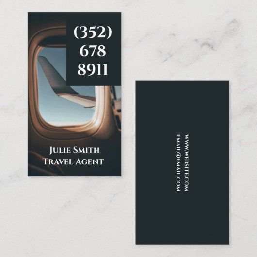 Reisagent Visitekaartje (Voorkant / Achterkant)