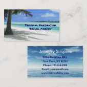 Reisagent Visitekaartje (Voorkant / Achterkant)