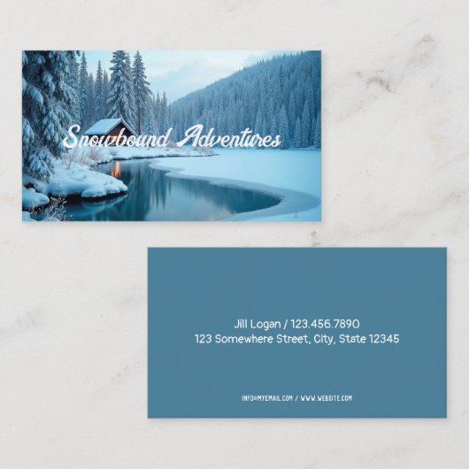 Reisagent Visitekaartje (Voorkant / Achterkant)