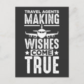 Reisagent Vliegpersoneel vliegtuig Humor vliegtuig Briefkaart (Voorkant)