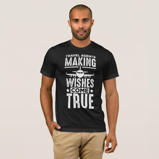 Reisagent Vliegpersoneel vliegtuig Humor vliegtuig T-shirt (Voorkant volledig)