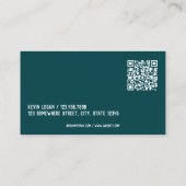 Reisagent voor aangepaste scancode visitekaartje (Achterkant)