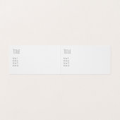 Reisagent zomerse feestdagen  koffer visitekaartje (Binnenkant ongevouwen)