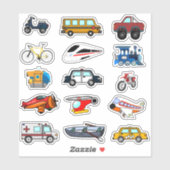 Reisauto's Kinder educatieve sticker set (Vel)