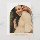 Reisavontuur Arch Wereldkaart begint met baby show Kaart (Achterkant)