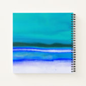 Reisavontuur Couple Caribbean Blue Waterverf Notitieboek (Achterkant)
