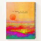 Reisavontuur Couple Sunrise OrangeCustom Notitieboek (Achterkant)