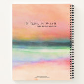 Reisavontuur Coupure Roze Waterverf Aangepast Notitieboek (Achterkant)