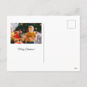 Reisavontuur in vintage watercolorstijl feestdagenkaart (Achterkant)