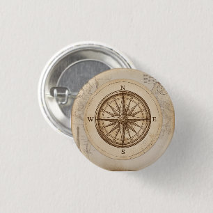 Reisavontuur op maat feest papieren bekers ronde button 3,2 cm