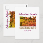 Reisavontuur wacht bruidsfeest naam fa briefkaart (Voorkant / Achterkant)