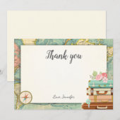 Reisavontuur wacht op een schokdemper Hartelijk da Kaart (Voorkant / Achterkant)