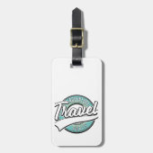 Reisavontuur wacht op  logo bagagelabel (Voorkant verticaal)