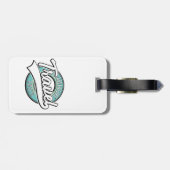 Reisavontuur wacht op  logo bagagelabel (Achterkant horizontaal)