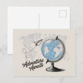 Reisavontuur wacht op u briefkaart (Voorkant / Achterkant)