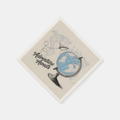 Reisavontuur wacht op u servet (Hoek)