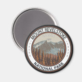 Reisbadge in het nationale park Revelstoke Magneet (Voorkant / Achterkant)