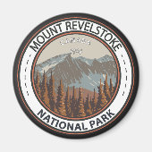 Reisbadge in het nationale park Revelstoke Magneet (Voorkant)