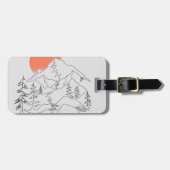 Reisbagage-etiket voor bergkamperen bagagelabel (Voorkant horizontaal)
