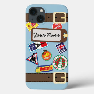 Reisbagage met stickers iPhone 6 Hoesje