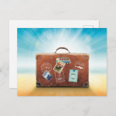 Reisbagage, poster  Italia, Briefkaart (Voorkant / Achterkant)