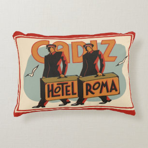 Reisbaggragers Hotel Roma, Cadiz, Spanje uit vroeg Accent Kussen