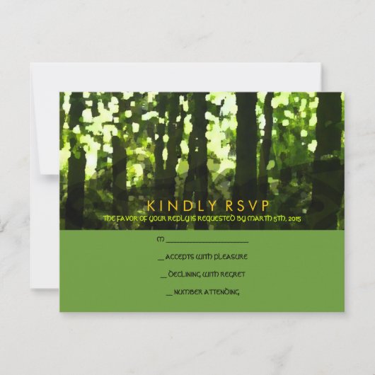 Reisbalk voor Waterverf rond Mitzvah Reply card RSVP Kaartje (Voorkant)