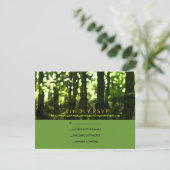 Reisbalk voor Waterverf rond Mitzvah Reply card RSVP Kaartje (Staand voorkant)